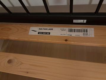 Ikea Minnen meegroeibed 80x200 Zwart - afbeelding 4