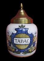 Vintage mooie craquelé cônevormige tabakpot., Ophalen