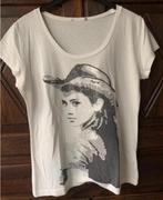 Creme-kleurige top Cowgirl print en pailletten; oto 54 cm, Kleding | Dames, Grote Maten, Ophalen of Verzenden, Zo goed als nieuw