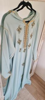Djellaba M - Lichtblauw met borduursel, Maat 38/40 (M), Blauw, Ophalen of Verzenden, Zo goed als nieuw