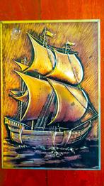 Koektrommel met afbeelding zeilschip, Ophalen of Verzenden, Gebruikt, Koek(jes)