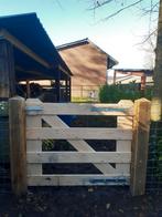 Eikenhouten landhekken, weidehek, houten poort, eiken hek, Ophalen, Nieuw, Hout, Tuinhek