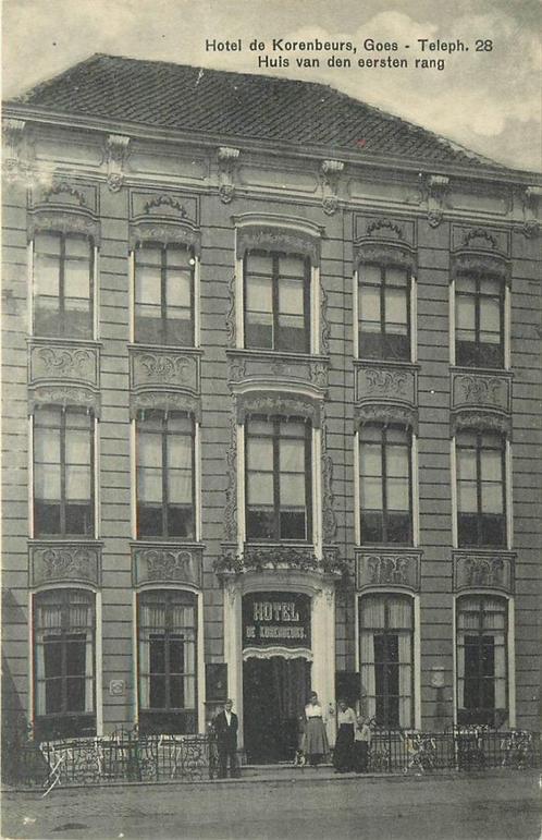(701-245-009) Goes Hotel de Korenbeurs, Verzamelen, Ansichtkaarten | Nederland, Zeeland, Verzenden