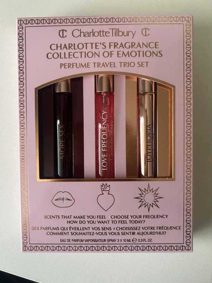 CHARLOTTE TILBURY PERFUME TRAVEL TRIO SET MORE SEX LOVE FREQ, Sieraden, Tassen en Uiterlijk, Uiterlijk | Parfum, Nieuw, Ophalen