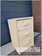 Bureaukastje voor onder je bureau met drie lades!, Info@hout-art.nl, Nieuw, Ophalen of Verzenden, Hoeves 3