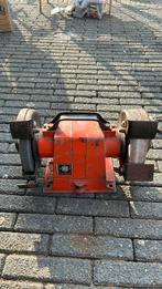 Zware creusen slijpmachine met een grove en een fijne schijf, Ophalen of Verzenden, Gebruikt, Minder dan 700 watt, Werkbankslijpmachine