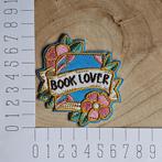 Strijk embleem applicatie Patch Book lover, D, Verzenden, Nieuw, D