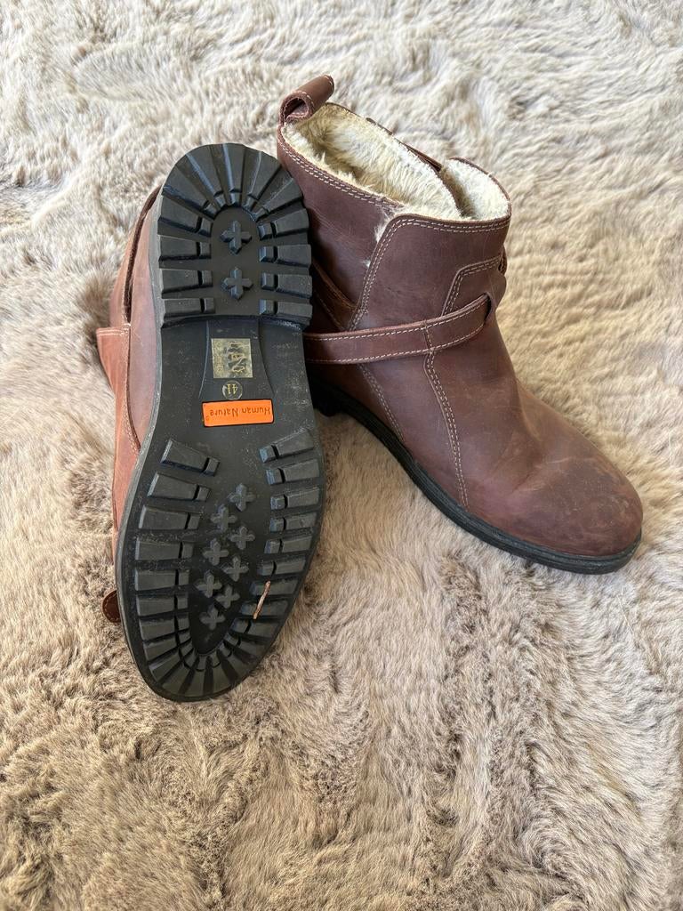 Human Nature Enkellaarsjes Maat 41/42, Ophalen of Verzenden, Zo goed als nieuw, Bruin