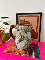 Vintage Franse majolica barbotine kan, Verzenden