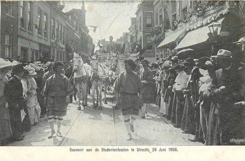 (701-172-011) Utrecht Studentenfeesten 1906, Verzamelen, Ansichtkaarten | Nederland, Utrecht, Verzenden