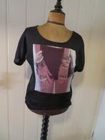 Dames T-Shirt blouse met studs en glitter maat XL, Zwart, Maat 46/48 (XL) of groter, Ophalen of Verzenden, Korte mouw
