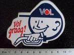 sticker VOL graag tankstation tanken benzine euro diesel, Verzamelen, Verzenden, Zo goed als nieuw, Bedrijf of Vereniging