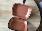 Dubbele koekenpan, Huis en Inrichting, Keuken | Potten en Pannen, Ophalen, Zo goed als nieuw, Koekenpan of Braadpan