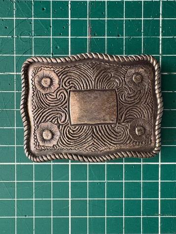 zilverkleur buckle gesp country western stijl 7,2 x 5cm beschikbaar voor biedingen