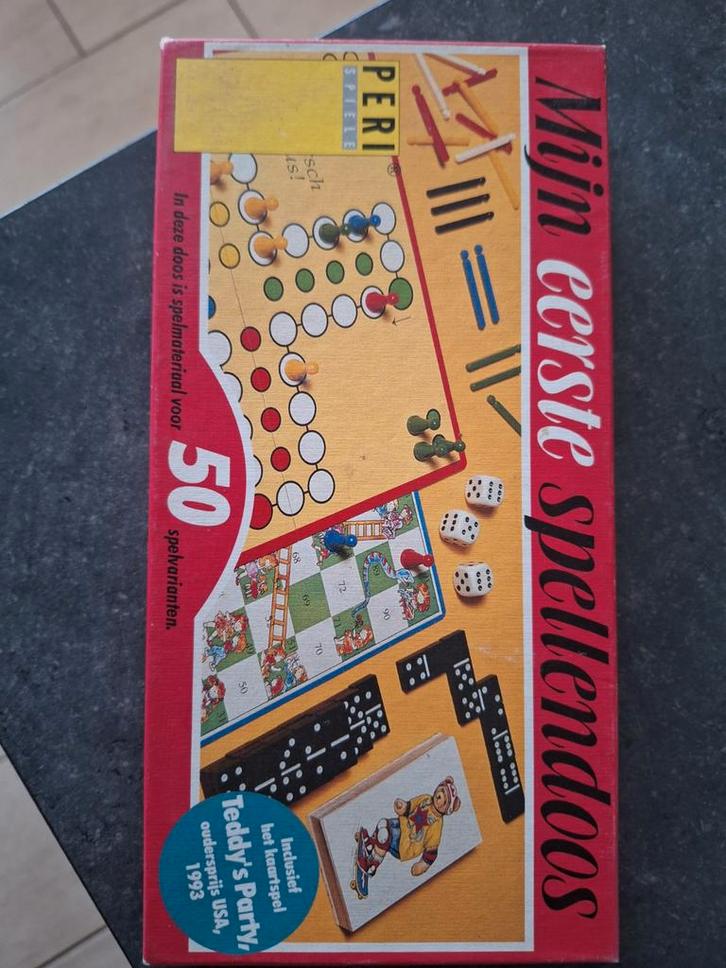 Mijn eerste spellendoos - Peri Spiele, Hobby en Vrije tijd, Gezelschapsspellen | Bordspellen, Gebruikt, Een of twee spelers, Drie of vier spelers