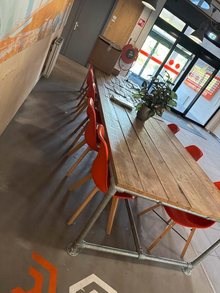 Grote Eettafel met 8 Stoelen - Uitbreidbaar, Huis en Inrichting, Tafels | Eettafels, Ophalen