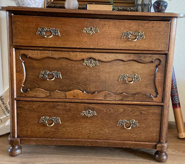 Antiek Kastje, Huis en Inrichting, Kasten | Dressoirs, Gebruikt, 50 tot 100 cm, 25 tot 50 cm, Met lade(s), Overige houtsoorten