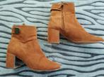 Massimo Dutti enkellaarzen cognackleur, Kleding | Dames, Verzenden, Lage of Enkellaarzen, Zo goed als nieuw, Bruin