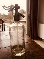 Mooie gave antieke spuit fles, Antiek en Kunst, Antiek | Glas en Kristal, Ophalen