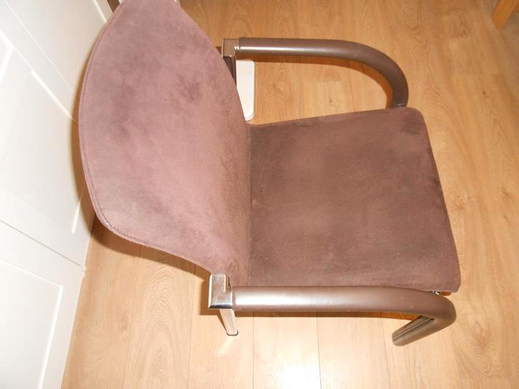 Leo Lux Eetkamerstoelen, Huis en Inrichting, Stoelen, Gebruikt, Bruin, Ophalen of Verzenden