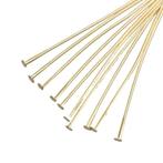 Headpins / Kettelstiften 45 mm – 100 stuks – Goud & Zilver, Ophalen of Verzenden, Nieuw, Overige typen