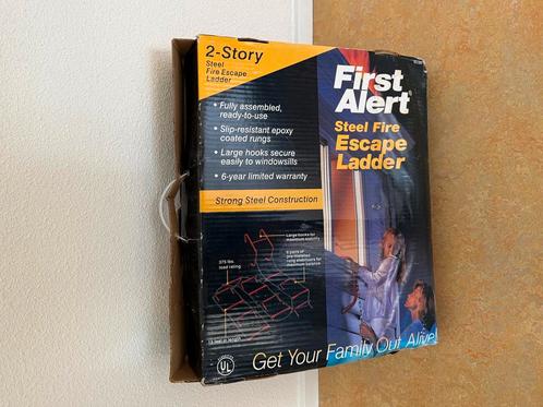 [nieuw in doos!] First Alert Escape ladder 2 story., Doe-het-zelf en Verbouw, Ladders en Trappen, Nieuw, Ladder, 4 meter of meer