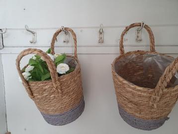 Bloempot / mand riet beschikbaar voor biedingen