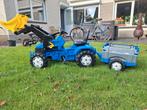 New Holland traptractor met aanhanger en graafbak, Ophalen of Verzenden, Gebruikt, Trapvoertuig