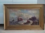 Leuke oude oleografie maritiem, Ophalen