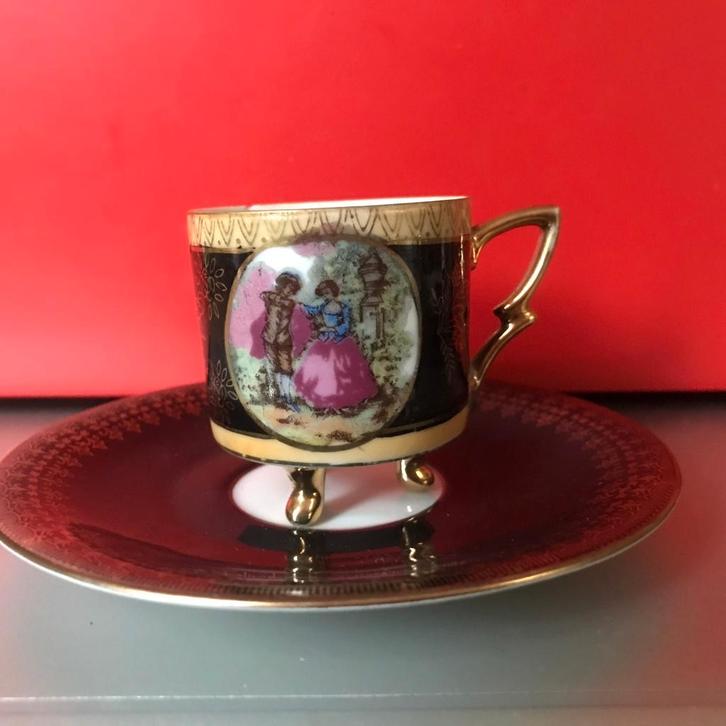 Vintage kop en schotel Bareuther Bavaria, Antiek en Kunst, Antiek | Servies los, Ophalen of Verzenden