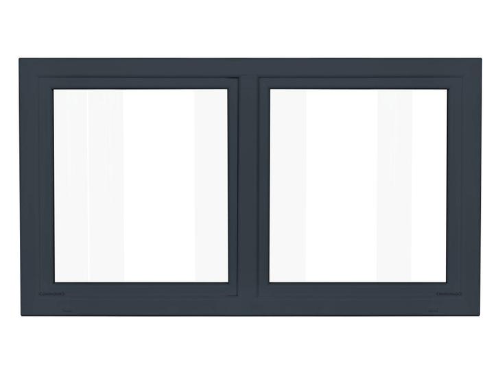 Kunststof Kozijn Draaikiep Draaikiep  B200 H110cm Antraciet, Doe-het-zelf en Verbouw, Kozijnen en Schuifpuien, Nieuw, Raamkozijn