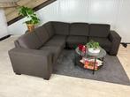 GRATIS LEVERING Hoekbank Bruin 260x235 GEREINIGD, 250 tot 300 cm, Hoekbank, Ophalen of Verzenden, Zo goed als nieuw