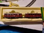 Minitrix 2090 railbus dubbel met wisselende verlichting, Gelijkstroom, Trix, Wagon, Ophalen of Verzenden