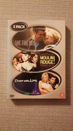 3 pack film DVD down with love, moulin rouge en one fine day, Boxset, Drama, Ophalen of Verzenden, Nieuw in verpakking