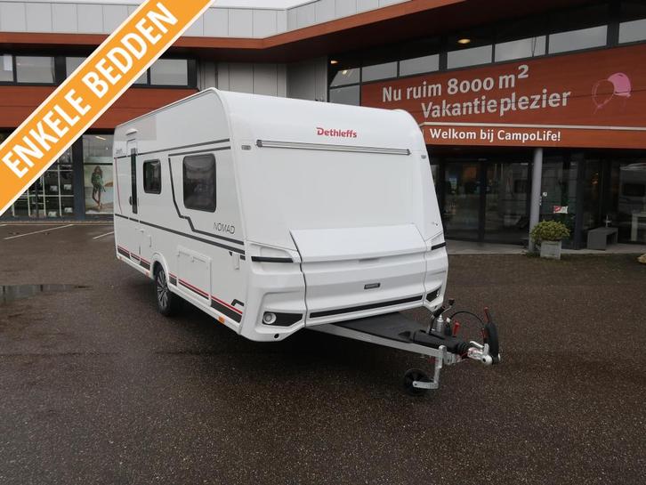 Dethleffs Nomad 460 EL FIRST EDITION UITVOERING, Caravans en Kamperen, Caravans, tot en met 3, Overige, Dethleffs, 2 aparte bedden