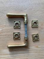 Set messing deurklinken, Doe-het-zelf en Verbouw, Hang- en Sluitwerk, Ophalen of Verzenden, Gebruikt, Klink of Kruk
