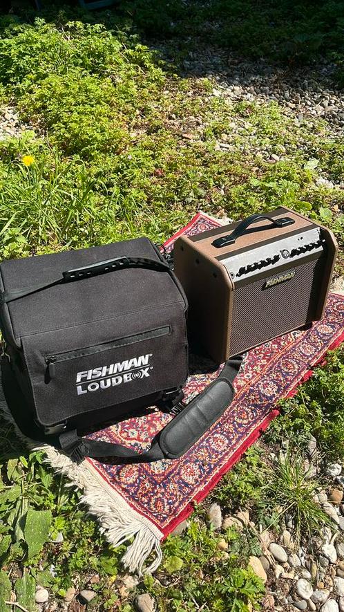 Fishman Loudbox Min charge + koffer en geserviced., Muziek en Instrumenten, Versterkers | Bas en Gitaar, Gebruikt, Gitaar, 50 tot 100 watt