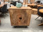 Magazijn leegverkoop dressoir carved mangohout metaal zwart, Nieuw, Ophalen of Verzenden, Info@wkhome.nl, Argonweg 20 Amersfoort