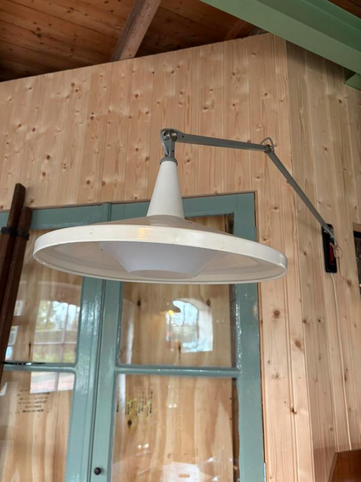 Gispen Panama lamp model 4050 Wim Rietveld, Huis en Inrichting, Lampen | Wandlampen, Zo goed als nieuw, Kunststof, Metaal, Ophalen