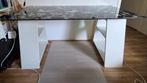 Bureau met glazen blad, Huis en Inrichting, Bureaus, Ophalen, Gebruikt, Bureau