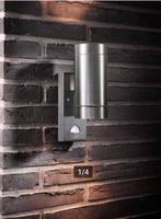 Nordlux Tin Maxi Sensor wandlamp aluminium up/down 2xGU!0, Ophalen of Verzenden, Nieuw, Glas, Modern