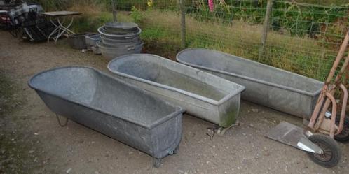 3 maal waterdichte zinken bad badkuip voor ijsbad, Antiek en Kunst, Curiosa en Brocante, Ophalen