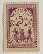reclame sluit zegel 5 ct kinderen HET HOEFIJZER VERBOND, Verzenden, Gebruikt, Overige typen