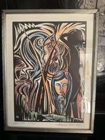 Moderne litho van de Vlaamse kunstenaar Lode Herreman, Antiek en Kunst, Ophalen of Verzenden