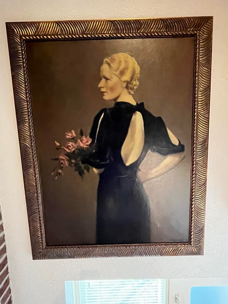 Harry Maas (37) schilderij Theodora, Antiek en Kunst, Kunst | Schilderijen | Klassiek, Ophalen