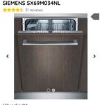 Siemens inbouw vaatwasser slechts 43 DB TOPSTAAT! Luxe model, Witgoed en Apparatuur, Vaatwasmachines, Voorspoelprogramma, Minder dan 10 liter