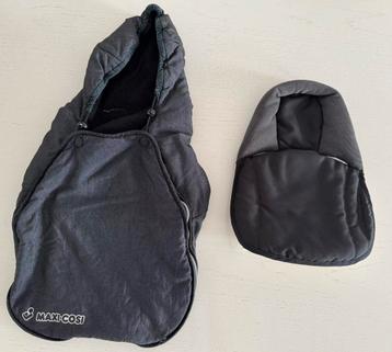 Maxi-Cosi voetenzak en inlegkussen voor baby autostoel zwart beschikbaar voor biedingen