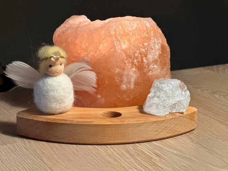 ENGEL bergkristal grimms jaarring kerst wol steker waldorf, Hobby en Vrije tijd, Vilt, Nieuw, Figuurtje(s), Wolvilt, Ophalen of Verzenden