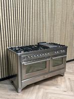 Prachtige Boretti Majestic 150cm Inox + Afzuigkap, Warmhoudplaat, 60 cm of meer, Ophalen of Verzenden, Gas