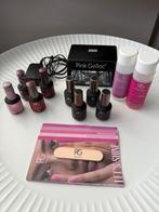 Gellakset inclucief lamp en opbergdoos, Ophalen of Verzenden, Gebruikt, Overige kleuren, Handen en Nagels